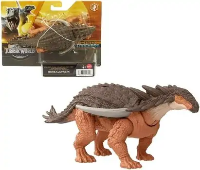 Mattel Borealopelta Danger Pack Jurassic World Dinosaur HLN58 სათამაშო დინოზავრი