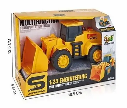 Engineering Tractor With Sound And Light - სათამაშო ტრაქტორი მუსიკალური ფუნქციით და განათებით