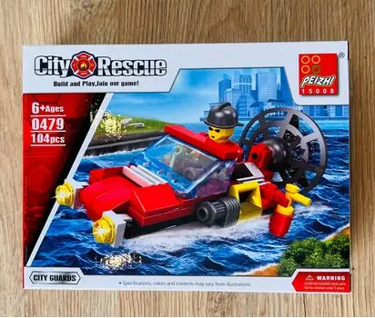 PEIZHI CITY RESCUE-ს საბავშვო კონსტრუქტორი 0481 Coast Patrol (0479)
