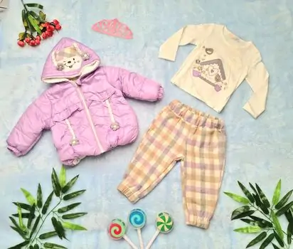 Fluffy winter 3in1 Set BABYROSE 8406 საბავშვო ტანსაცმლის ნაკრები
