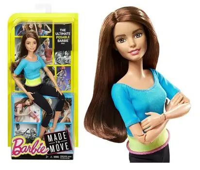 BARBIE Made to Move MTL-DJY08 ტანმოვარჯიშე თოჯინა