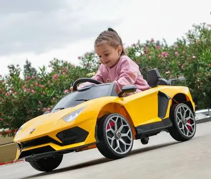Lamborghini Aventador Yellow - ელექტრო მანქანა, 2 image