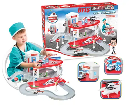 Dede 03347 HOSPITAL GARAGE SET სათამაშო ტრასა