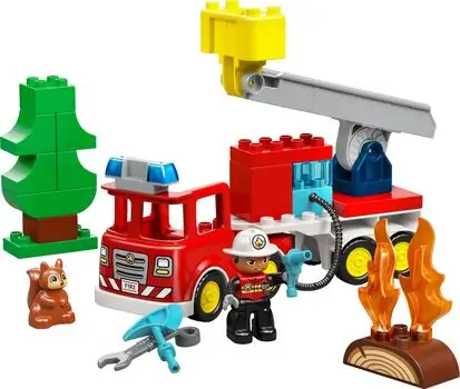 Lego Duplo 10473 Fire Truck with Hose and Firefighter, 2 image