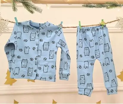 Cat Pajamas Set 2in1 Blue - საბავშვო საღამური