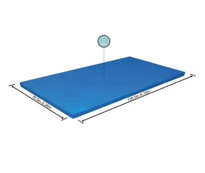 Bestway 58107 Rectangle Pool Cover - კარკასული აუზის გადასაფარებელი ტენტი, 2 image