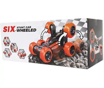 Remote Control Stunt Car Six Wheeled - სათამაშო მანქანა დისტანციური მართვით, 3 image