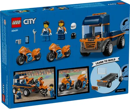 LegoCity 60491 Motorcycle Transporter, 9 image