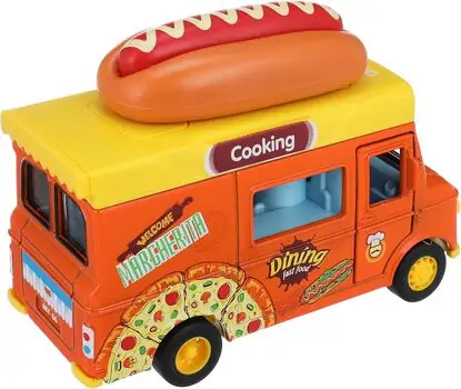 Hot Dog Pull Back Truck - სათამაშო მექანიკური მანქანა, 2 image