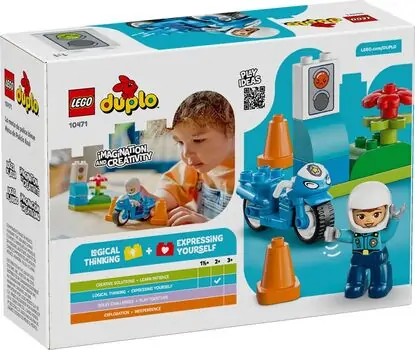 Lego Duplo 10471 Blue Police Motorcycle, 10 image