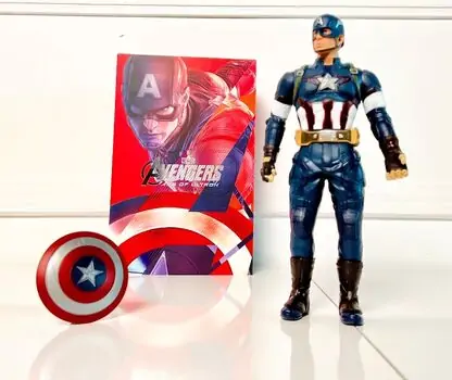 Avengers Super Hero Captain America With Shield 3320 MARVEL-ის სუპერ გმირი კაპიტანი ამერიკა