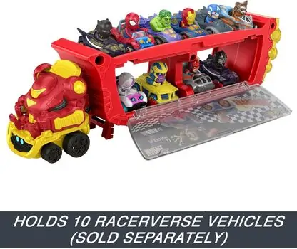 Hot Wheels HRY02 RacerVerse Marvel Hulkbuster Hauler - ჰოთ ვილსის მანქანების ნაკრები, 5 image