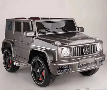 Mercedes Benz G-Class Painting Grey - ელექტრო მანქანა კაუჩიკის საბურავებით და ტყავის სავარძლით, 4 image