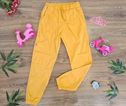 Summer Trousers ALG 822684 Yellow საზაფხულო შარვალი