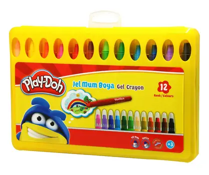 Play-Doh Gel Crayon 12 Colours CR014 ცვილის გელისებრი ფერადი ფანქრები