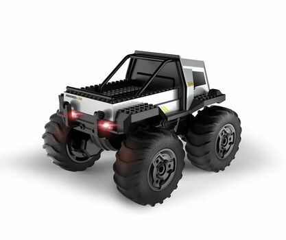 Off-Road Remote Control Silver Stunt Car - სათამაშო დისტანციურად მართვადი ოფ როუდის მანქანა, 4 image