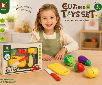 Vegetable Cutting Set - სათამაშო ბოსტნეულის დასაჭრელი კომპლექტი