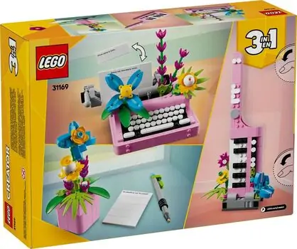 Lego Creator 31169 Typewriter with Flowers, 11 image