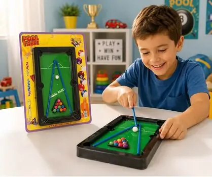 Board Games - Color Chart Billiards საბავშვო ბილიარდის მაგიდა