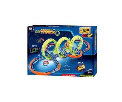 Glow Race Track With Car - სათამაშო სარბოლო ტრასა, 2 image