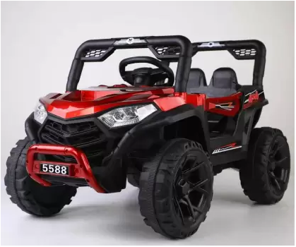 Buggy Red - ელექტრო მანქანა ტყავის სავარძლით