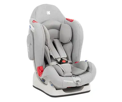 KikkaBoo O'Right Light grey - მანქანის სავარძელი (ქარსითი)
