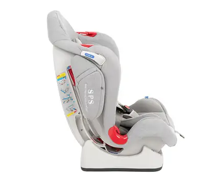 KikkaBoo O'Right Light grey - მანქანის სავარძელი (ქარსითი), 4 image