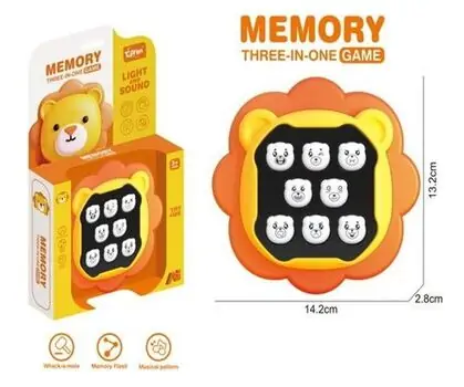 Happy Lion 3 in 1 Memory Game - განსავითარებელი მეხსიერების თამაში