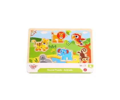 Tooky Toy Sound puzzle Animals TL065  -  სათამაშო ცხოველების ფაზლი, 2 image