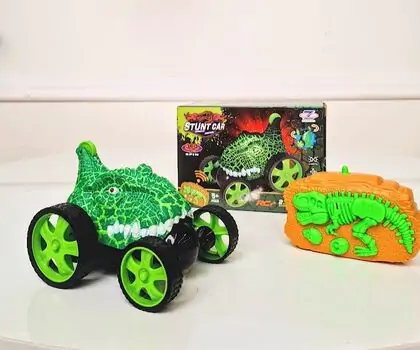Dinosaur Stunt Car საბავშვო სათამაშო მანქანა დისტანციური მართვით