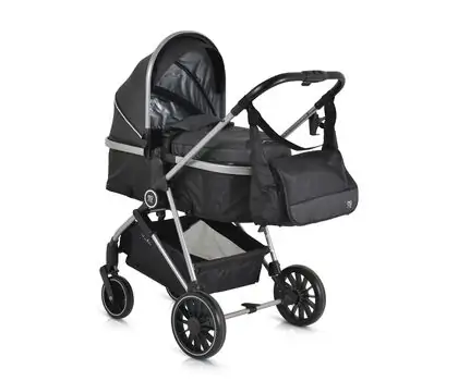 Moni 3 In 1 Set Kali Black  საბავშვო ტრანსფორმერი ეტლის კომპლექტი, 8 image
