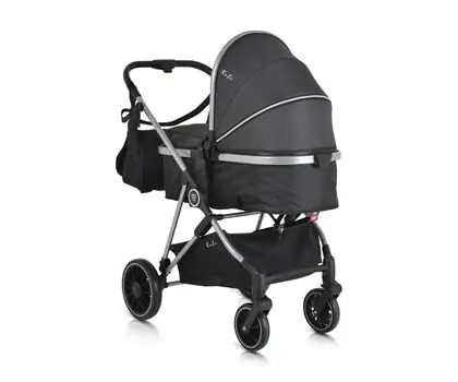 Moni 3 In 1 Set Kali Black  საბავშვო ტრანსფორმერი ეტლის კომპლექტი, 9 image
