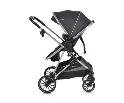 Moni 3 In 1 Set Kali Black  საბავშვო ტრანსფორმერი ეტლის კომპლექტი, 4 image