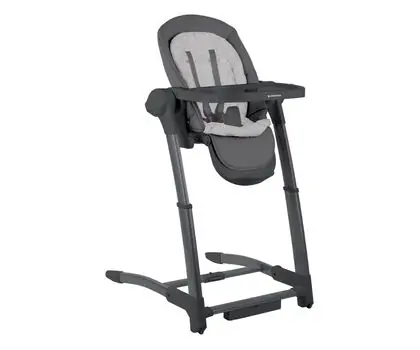 KikkaBoo Prima Grey 3in1 2024 მრავალფუნქციური შეზლონგი & სკამ-მაგიდა
