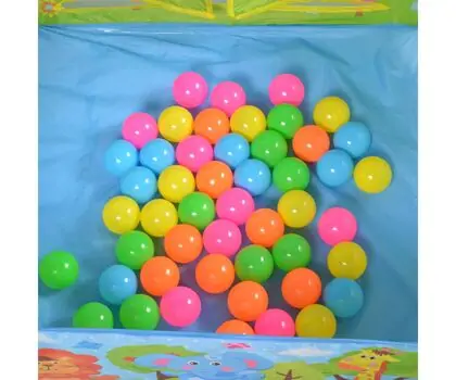 Moni Toys Zoo 2in1 Tent + 50 Ocean Balls 995-5001E - საბავშვო სათამაშო კარავი, 5 image