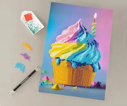 Sweet Cupcake Diamantiny Level Up - თვლებით ხატვა