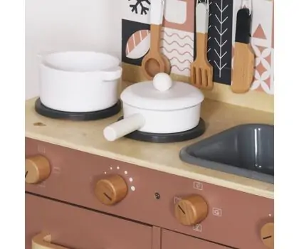 Charming Wooden Kitchen Playset - საბავშვო ხის სამზარეულო, 6 image