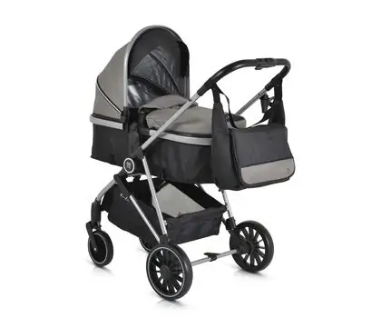 Moni 3 In 1 Set Kali Grey საბავშვო ტრანსფორმერი ეტლის კომპლექტი + 130 ლარიანი საჩუქარი, 9 image