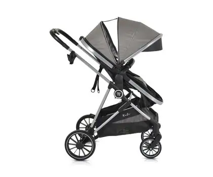 Moni 3 In 1 Set Kali Grey საბავშვო ტრანსფორმერი ეტლის კომპლექტი + 130 ლარიანი საჩუქარი, 8 image