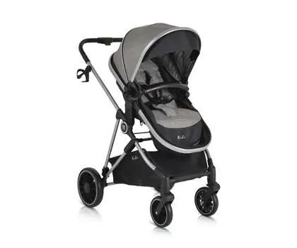 Moni 3 In 1 Set Kali Grey საბავშვო ტრანსფორმერი ეტლის კომპლექტი + 130 ლარიანი საჩუქარი, 13 image