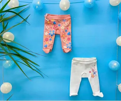 Caramell newborn baby pants ახალშობილის შარვალი 8127 pink