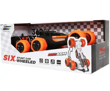 Remote Control Stunt Car Six Wheeled - სათამაშო მანქანა დისტანციური მართვით