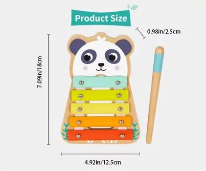 Wooden Melody Xylophone - ხის სათამაშო ქსილოფონი, 3 image