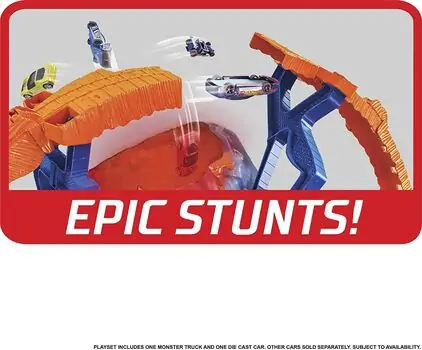 Hot Wheels T-Rex Volcano Playset with Lights and Sounds MTL-GYL14 ვულკანური ტრეკი, 15 image