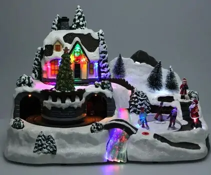 Christmas Village With Led - საახალწლო აქსესუარი განათებით
