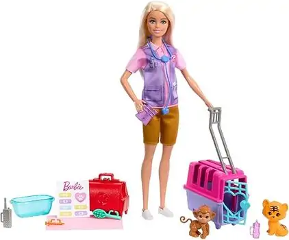 Barbie Animal Rescue with Blonde Doll and Accessories - ბარბის თოჯინა აქსესუარებით, 3 image