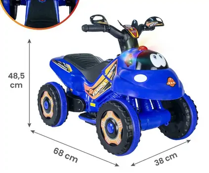 UJ Toys Karinca Blue - საბავშვო კვადროციკლი