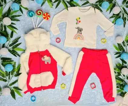 Little Elephant 3IN1 SET 40382 საბავშვო სპორტული სამეული Red