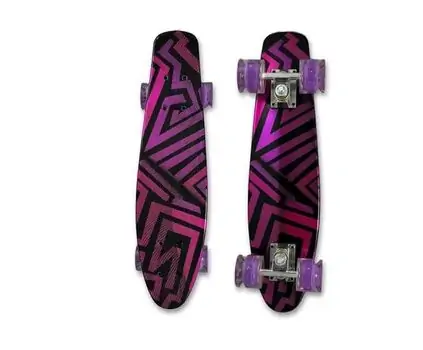 Penny Board Purple With LED Wheels პენიბორდი