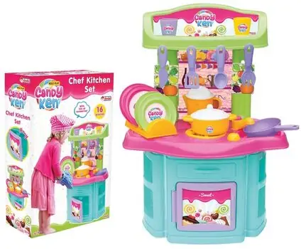 Dede 01505 CANDY & KEN CHEF KITCHEN SET სათამაშო სამზარეულო აქსესუარებით, 4 image